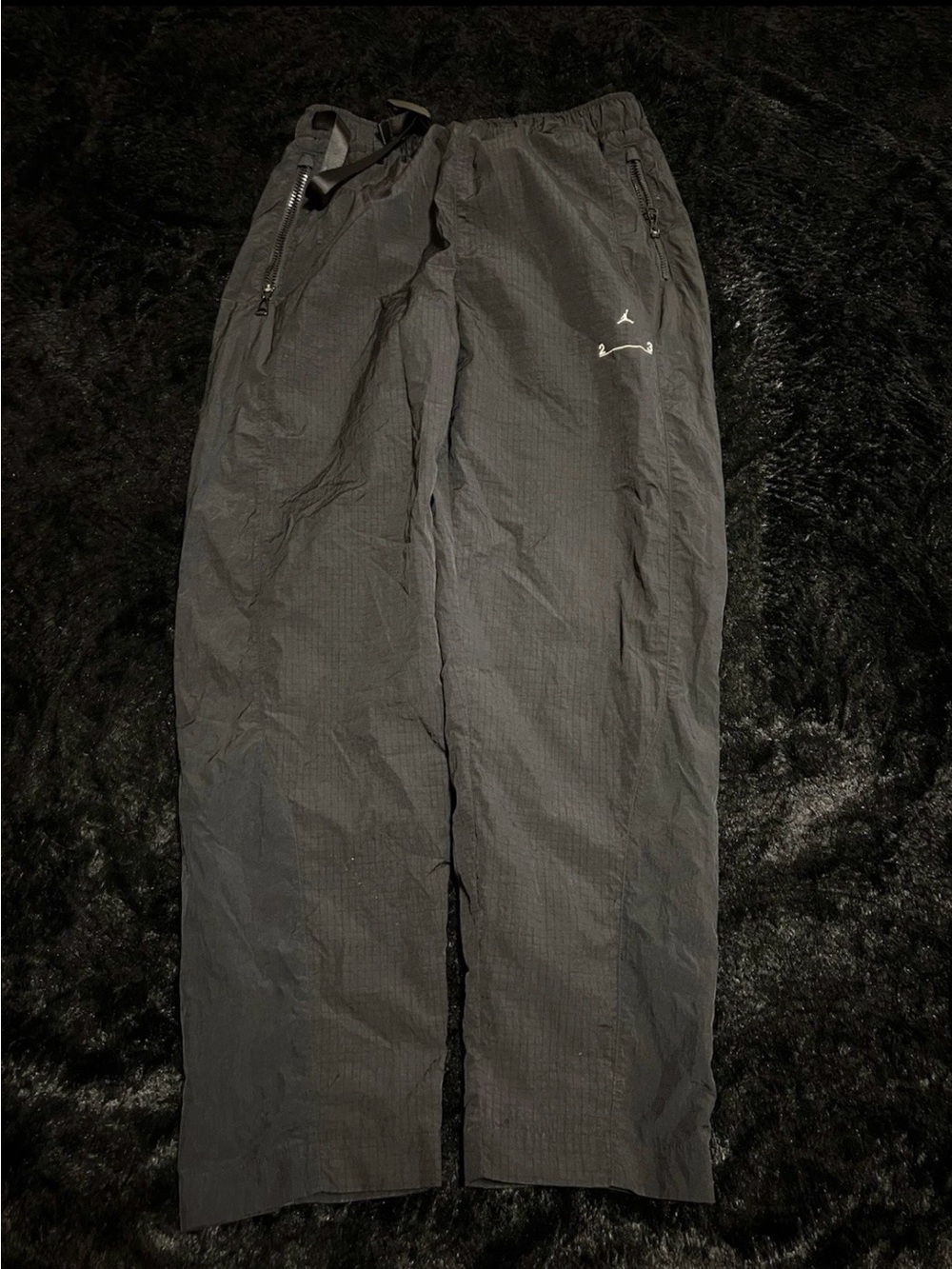 Jordan Black Men's Lightweight Jogger Pants with Zipper Pockets